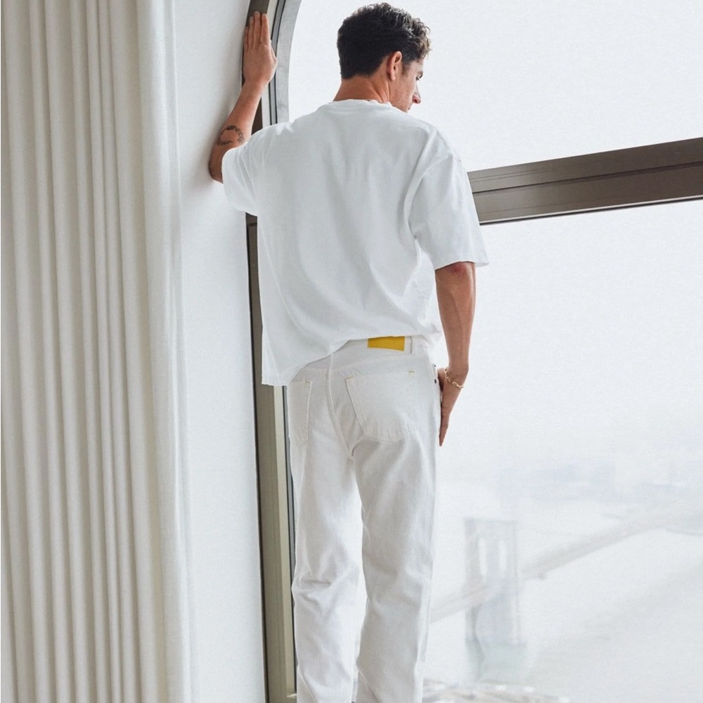 Yellow Label Co White Jeans for Men